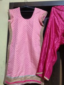 Chanderi Palazzo Kurti Set