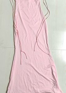 Pink maxi dress