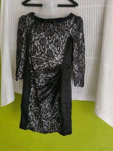 Elegant Black Lace Party Dress