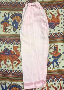 Light Pink Chikankari Cotton Suit Soft Set Elegant