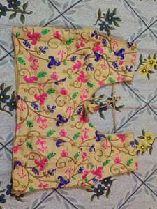 Back Open , Padded Sleeveless Blouse For Occasion