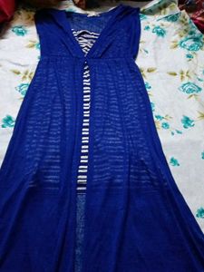 Beautiful Dress With Long Shrug Attitude Style