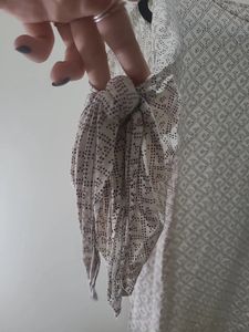 H&amp;M Dress with Tie Sleeves