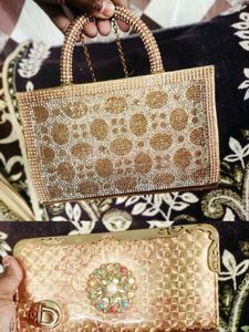 Bejeweled Handbags - Set of Two