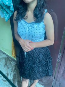 Cute Polka Dot Top &amp; Skirt