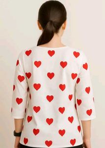 Heart Print Short Kurti