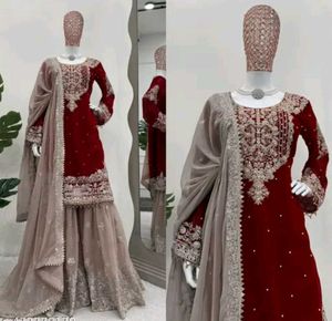 Totally New Kurta Dupatta With Bottomwear