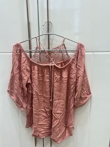 ONLY Cute Pink Crochet Top