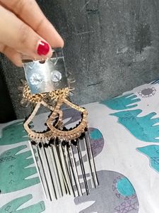 Black And White Earrings