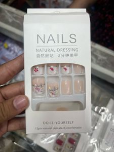 Korean Bow Charm Nails Set