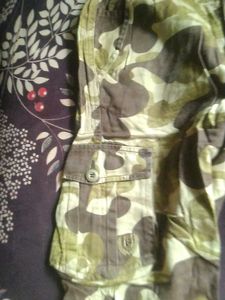 Military pattern shorts
