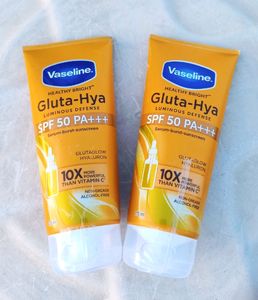 Vaseline Gluta Hya Sunscreen Pack Of 2 😱😍