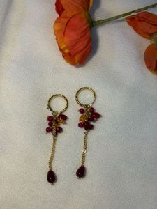 Ruby Dangle Earrings