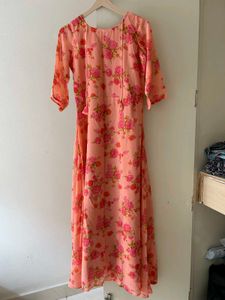 Floral Anarkali Dupatta Set