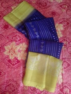 beautiful combination colour Saree