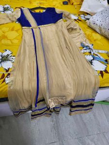 Blue Cream Dress