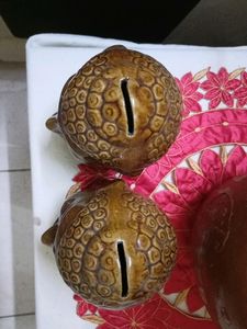 Showpiece Cum  Piggy Bank Of Ceramic Buddha