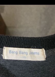 Bang Ban g Jeans Black Thick Sweatshirt