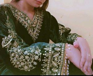 Velvet Kurta Set