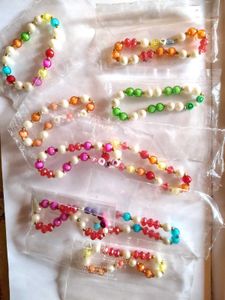 Korean Beaded Bracelet Bundle-  Set Of 3