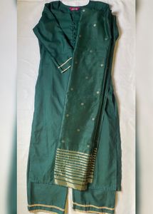 Green Kurta Set &amp; Dupatta