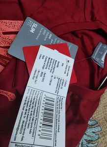 Puma Intense Red Typographic Tshirt Men