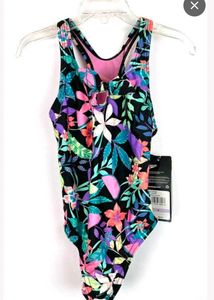 Floral Print One-Piece Swimsuit