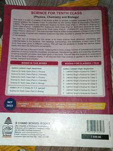 Class 10 Biology And Chemistry Side Book S Chand