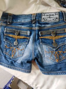 Washed Blue Shorts