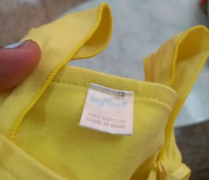 Golden Sleeveless Frock