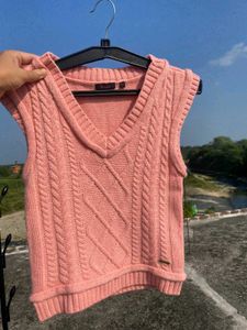 Pink half sweater