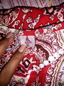 Red Kurta Palazzo With Dupatta