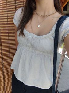 H&amp;m peplum babydoll top