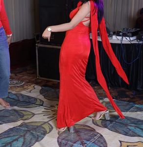 Red Dress With Dupatta