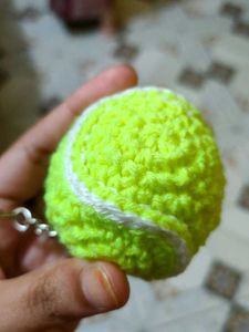 Tennis Ball Keychain