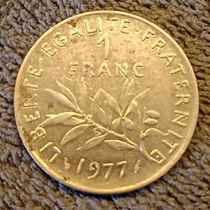 1977 1 Franc French Coin