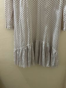 Elegant Polka Dot Midi Dress