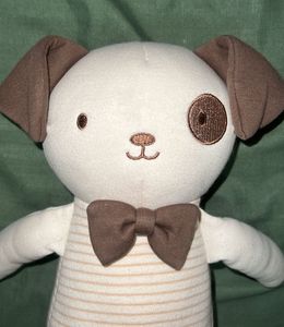 Cute Dog Plush Toy with Bowtie