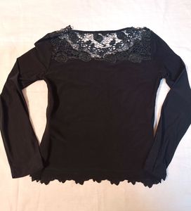 Black Mesh Top