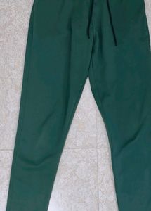 Green Mens Track Pants With Gym Supporter Free