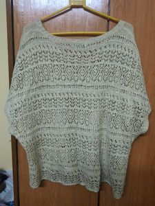 Crochet Knit Oversized Top