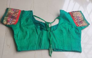 Green Saree With Blouse