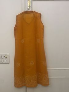 Ladies Kurta, Sleeveless, large, Terrycot