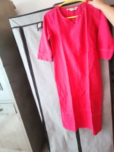 Rose pink Cotton Kurta