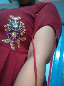 Elegant Ethnic Maroon Color Gown