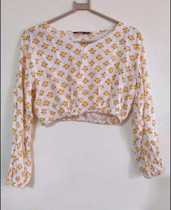 Floral Print Crop Top- Zudio