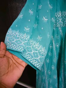 Juniper Mint Green Partywear Anarkali Set