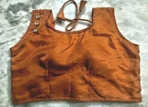 Orange Colour Tissue Blouse