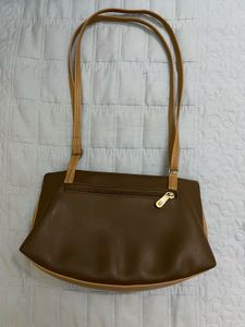 Vintage Olive &amp; Tan Shoulder Bag