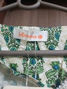 Green Print Midi Dress
